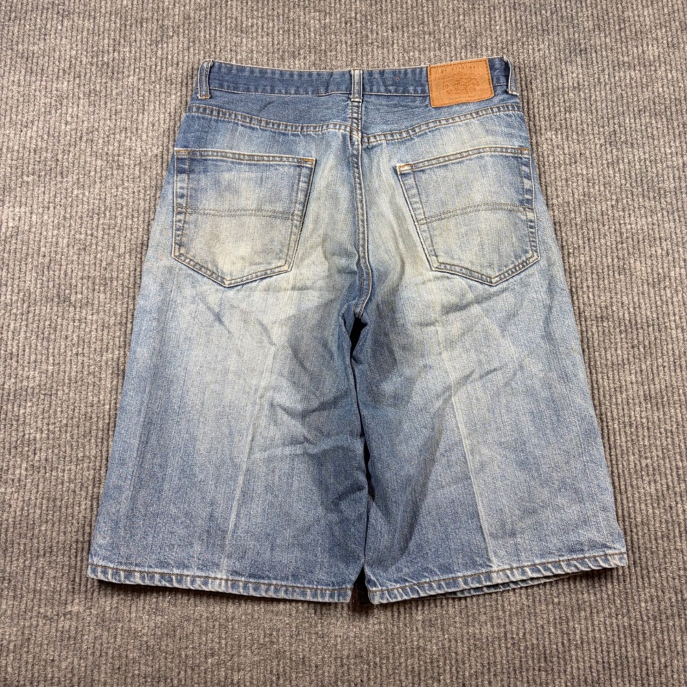 Vintage PJ Mark Shorts Men's 32 Blue Denim Jean Distressed Faded Hip Hop Skater